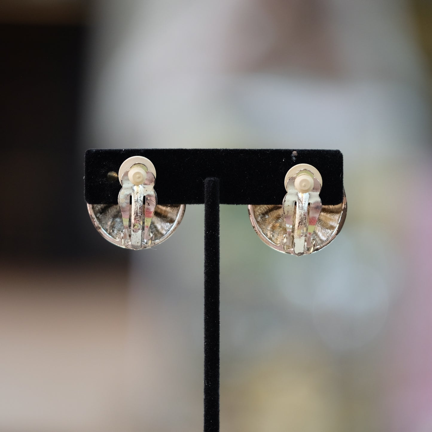 Vintage Givenchy Two Tone Earrings 1990s