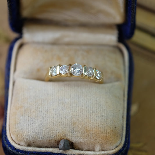 14k Gold Diamond Band