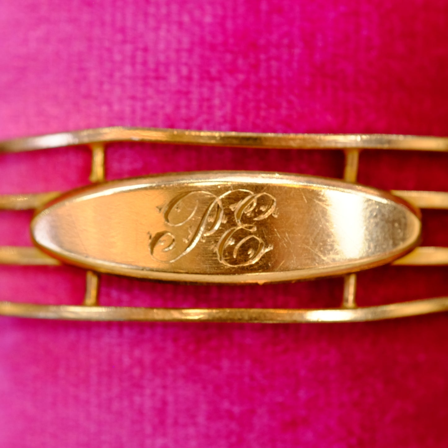 Sweetheart bracelet with initials