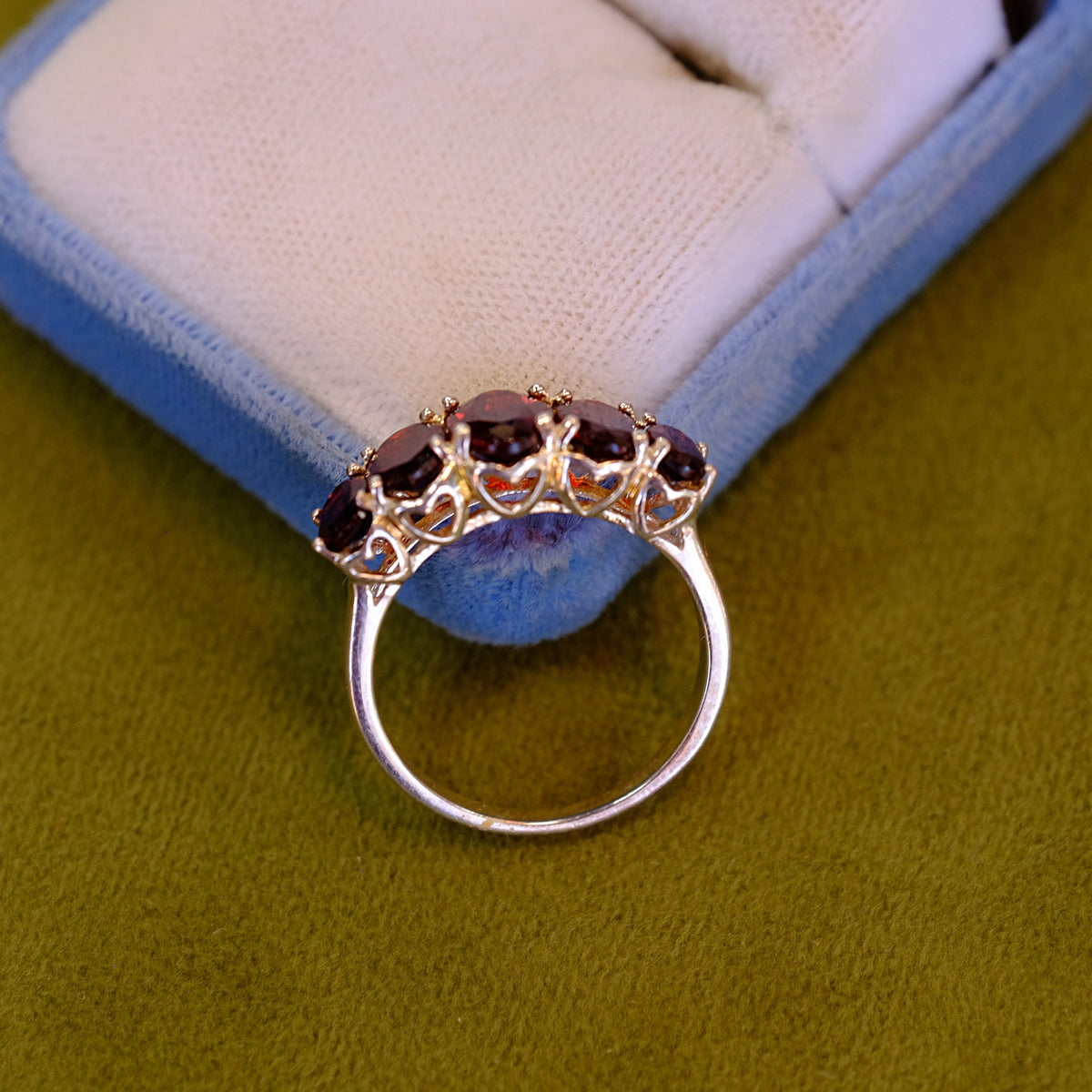 Garnet Silver Ring