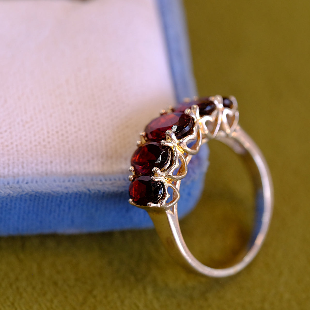 Garnet Silver Ring