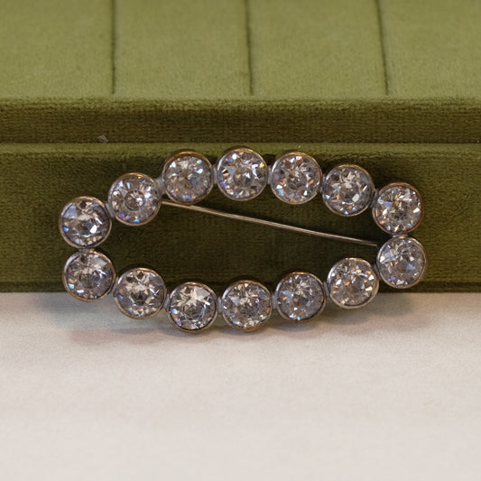 Large Paste Brooch 1930s