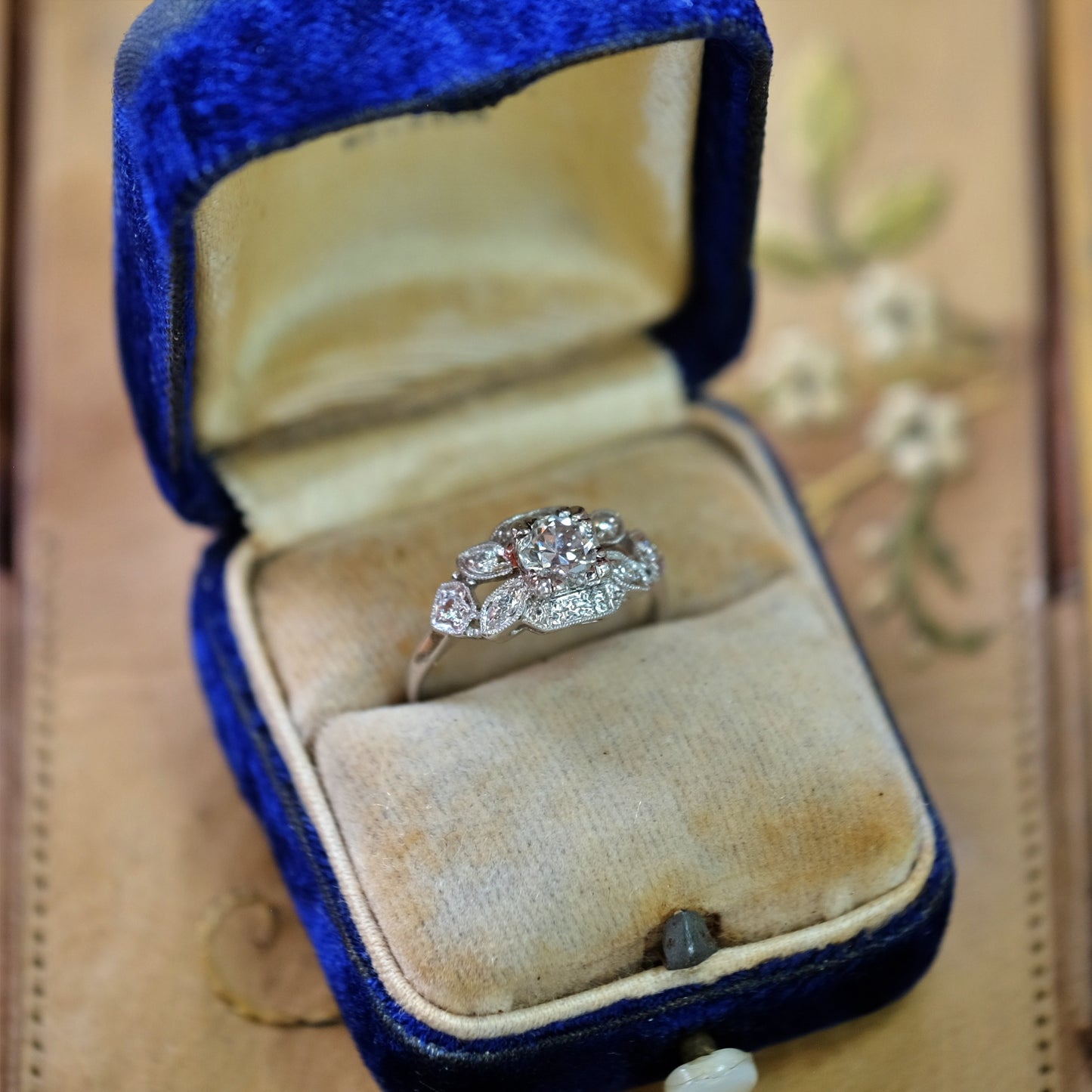 Platinum 0.58 ct Diamond Ring
