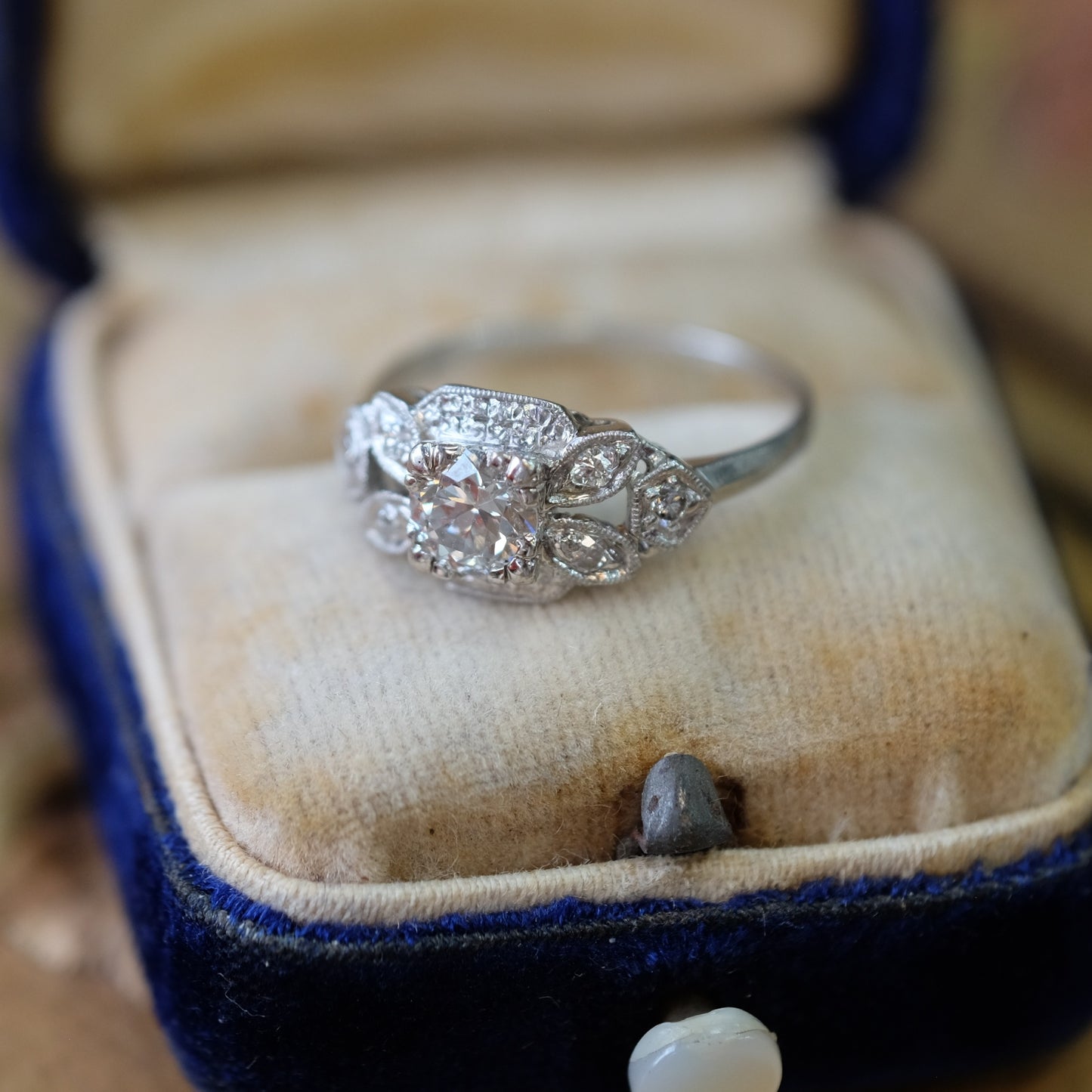 Platinum 0.58 ct Diamond Ring