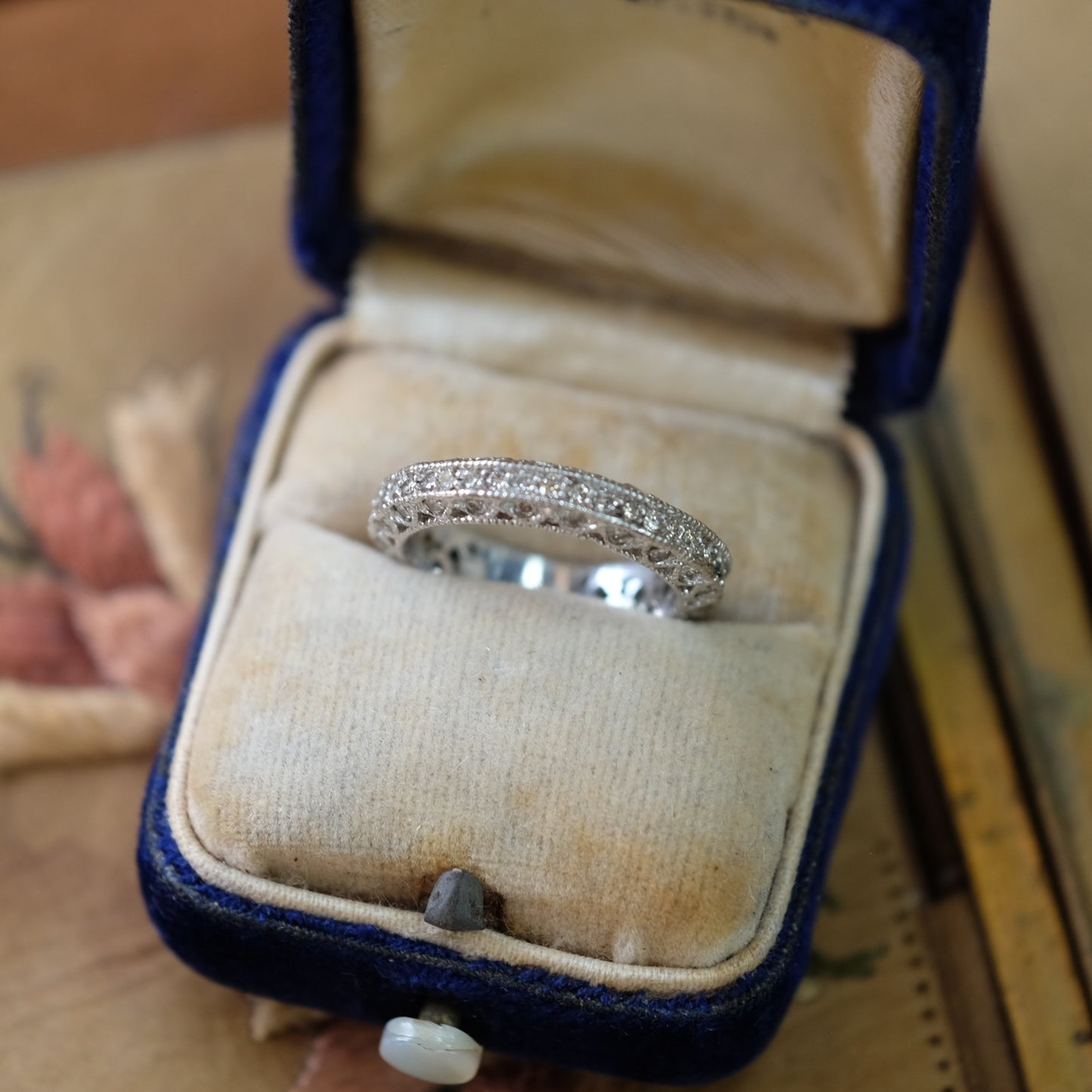 Antique Filigree Art Deco Diamond Ring