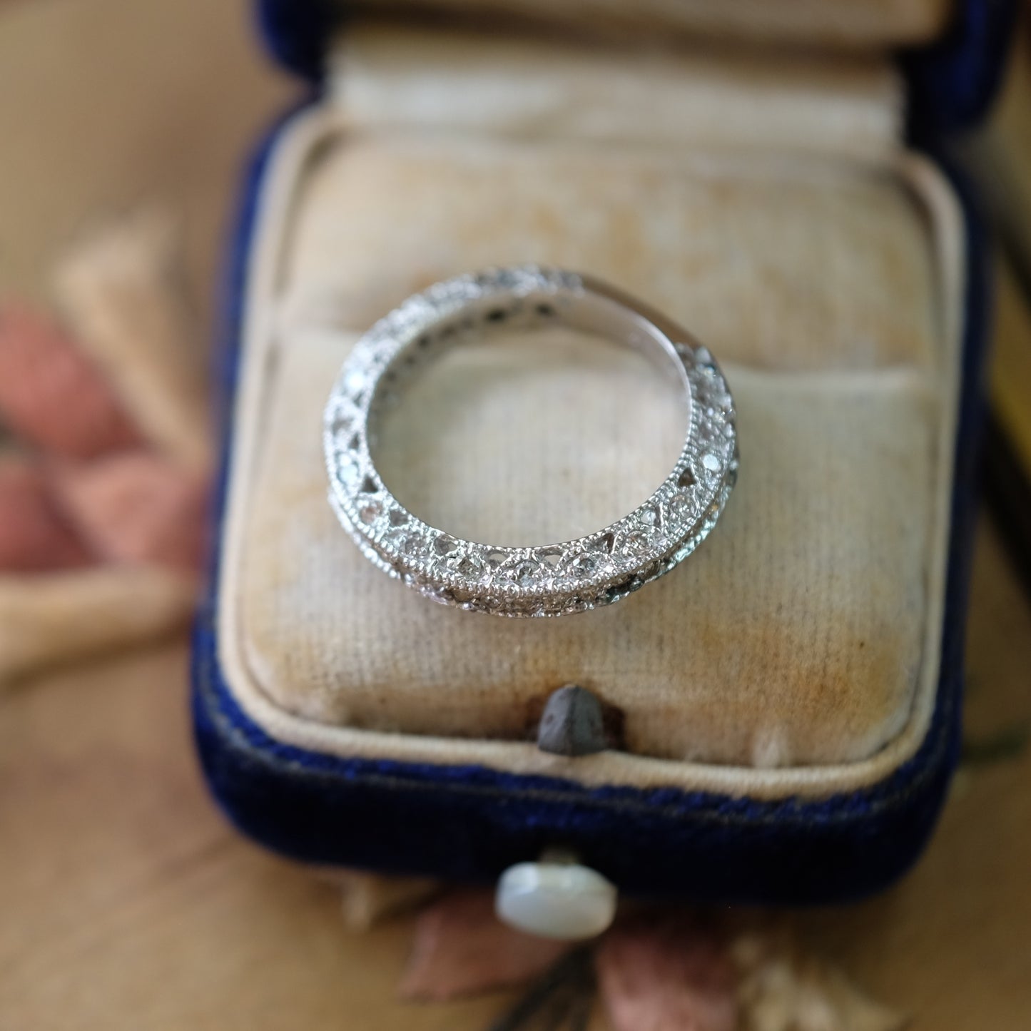 Antique Filigree Art Deco Diamond Ring