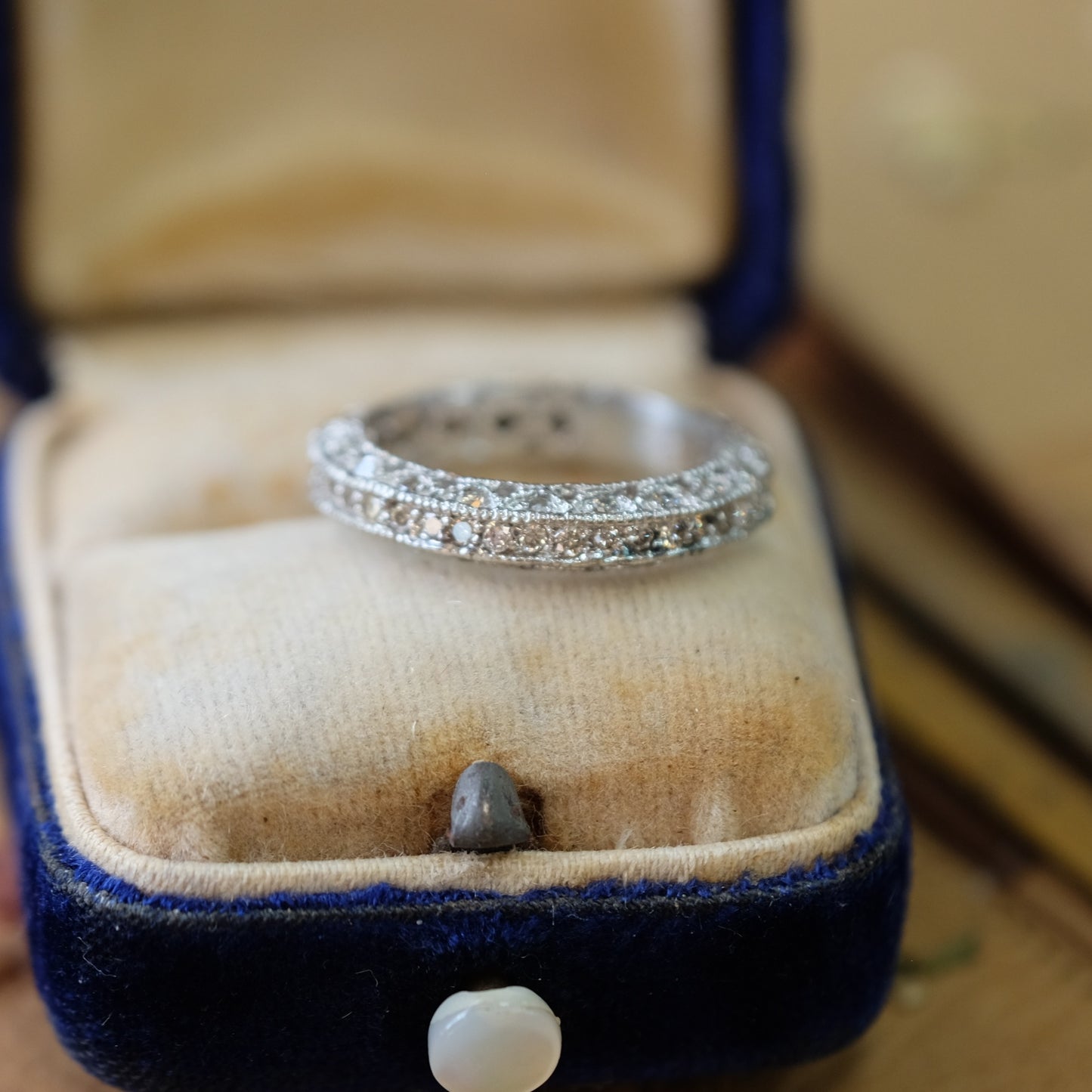 Antique Filigree Art Deco Diamond Ring