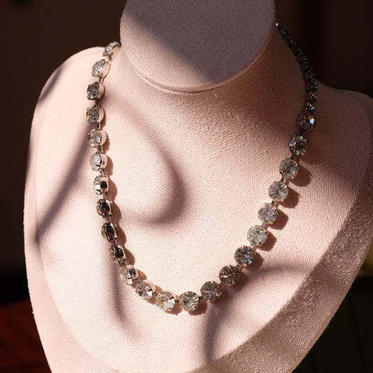 Vintage Weiss Single Row Clear Necklace 1950s