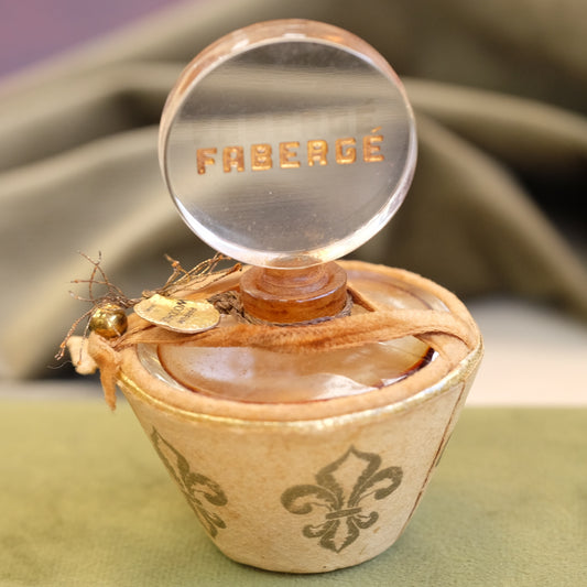Faberge 1950 wood hue perfume bottle