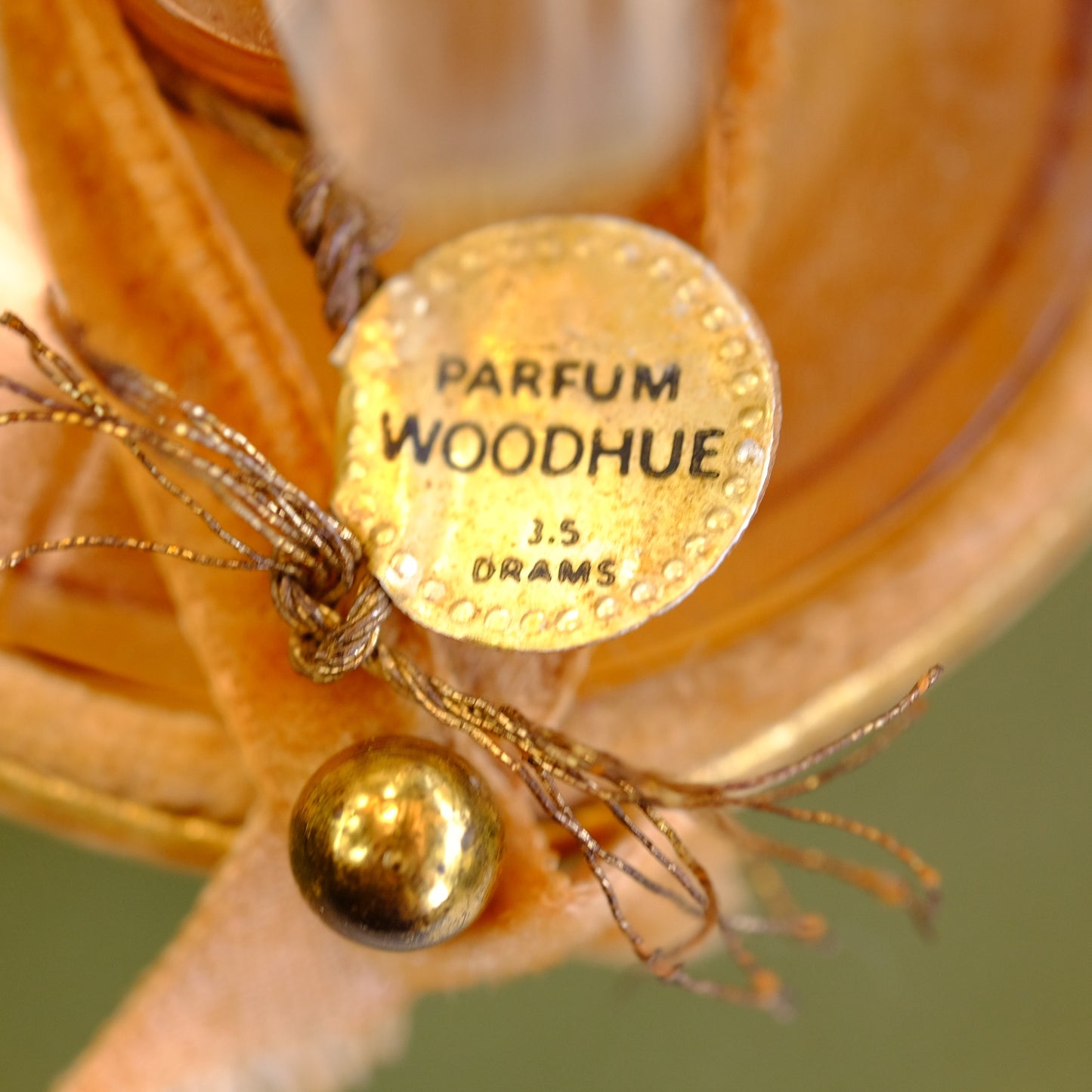 Faberge 1950 wood hue perfume bottle