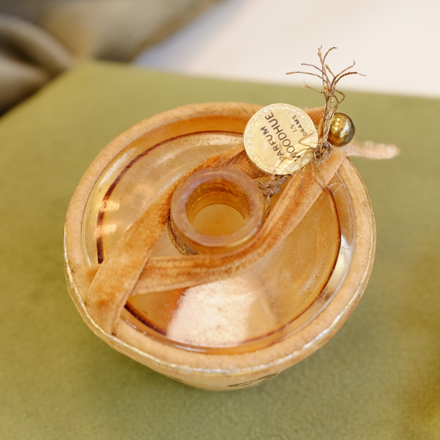 Faberge 1950 wood hue perfume bottle