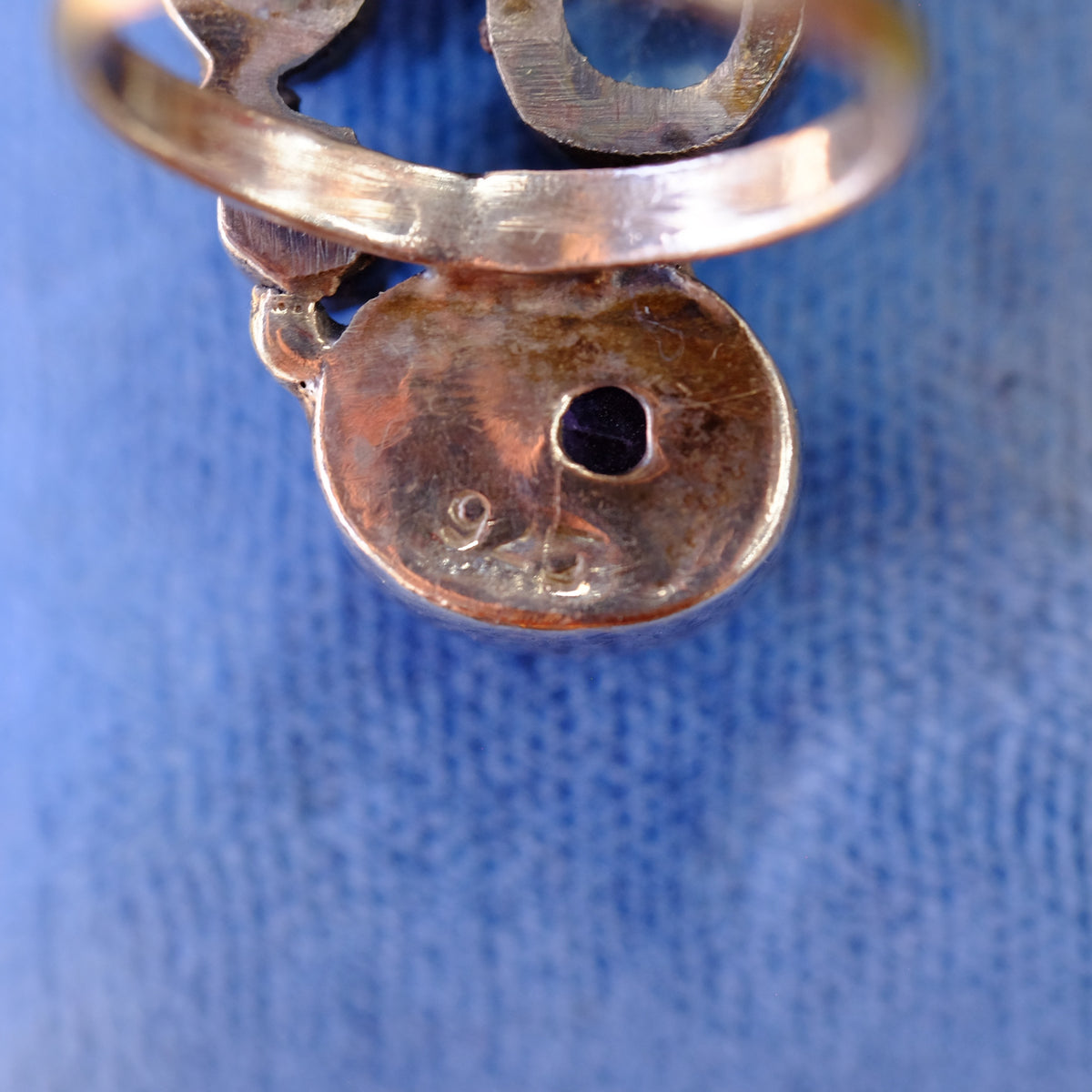 Multi Gemstone Silver Ring