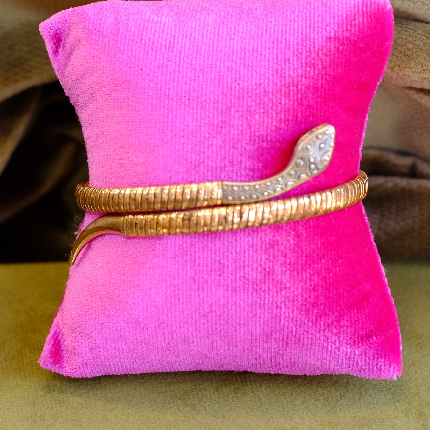 Antique Snake cuff bracelet