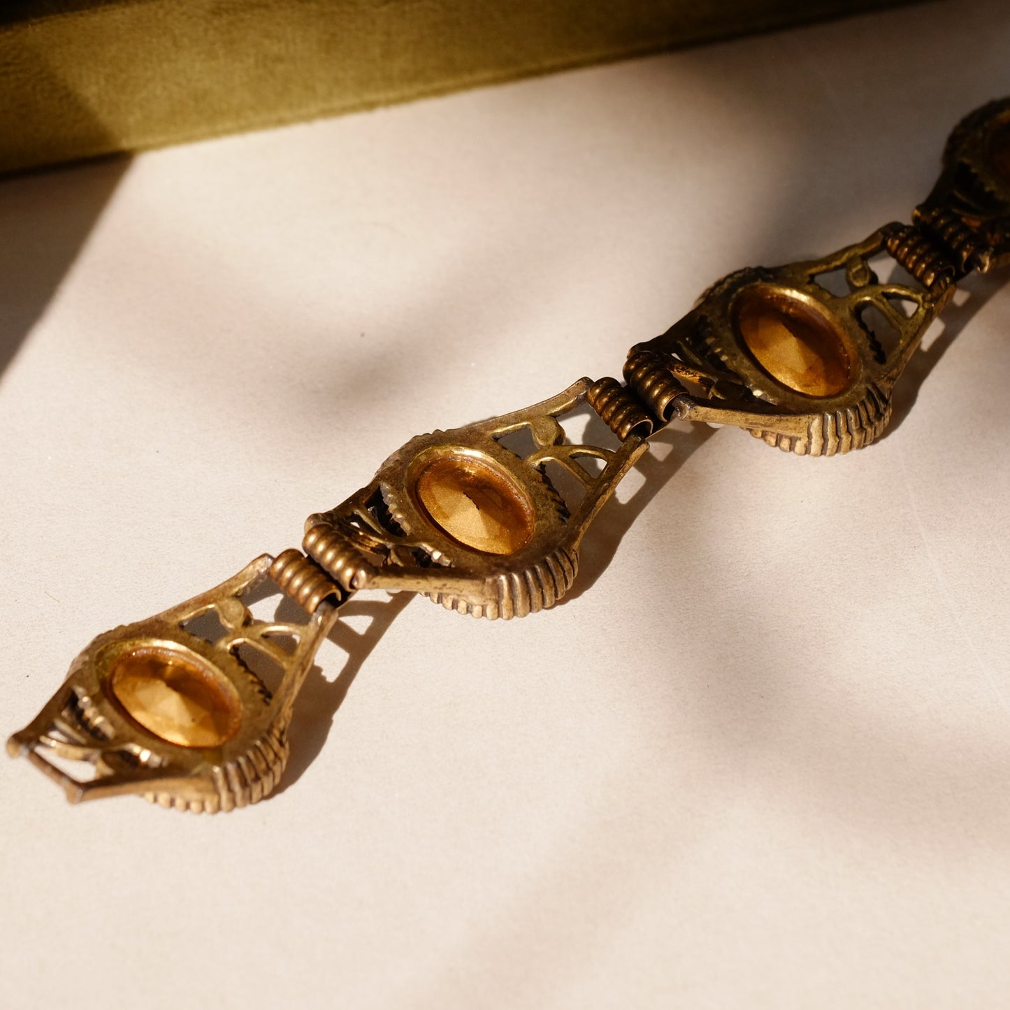 Vintage Selro Faux Amethyst Bracelet 1950s