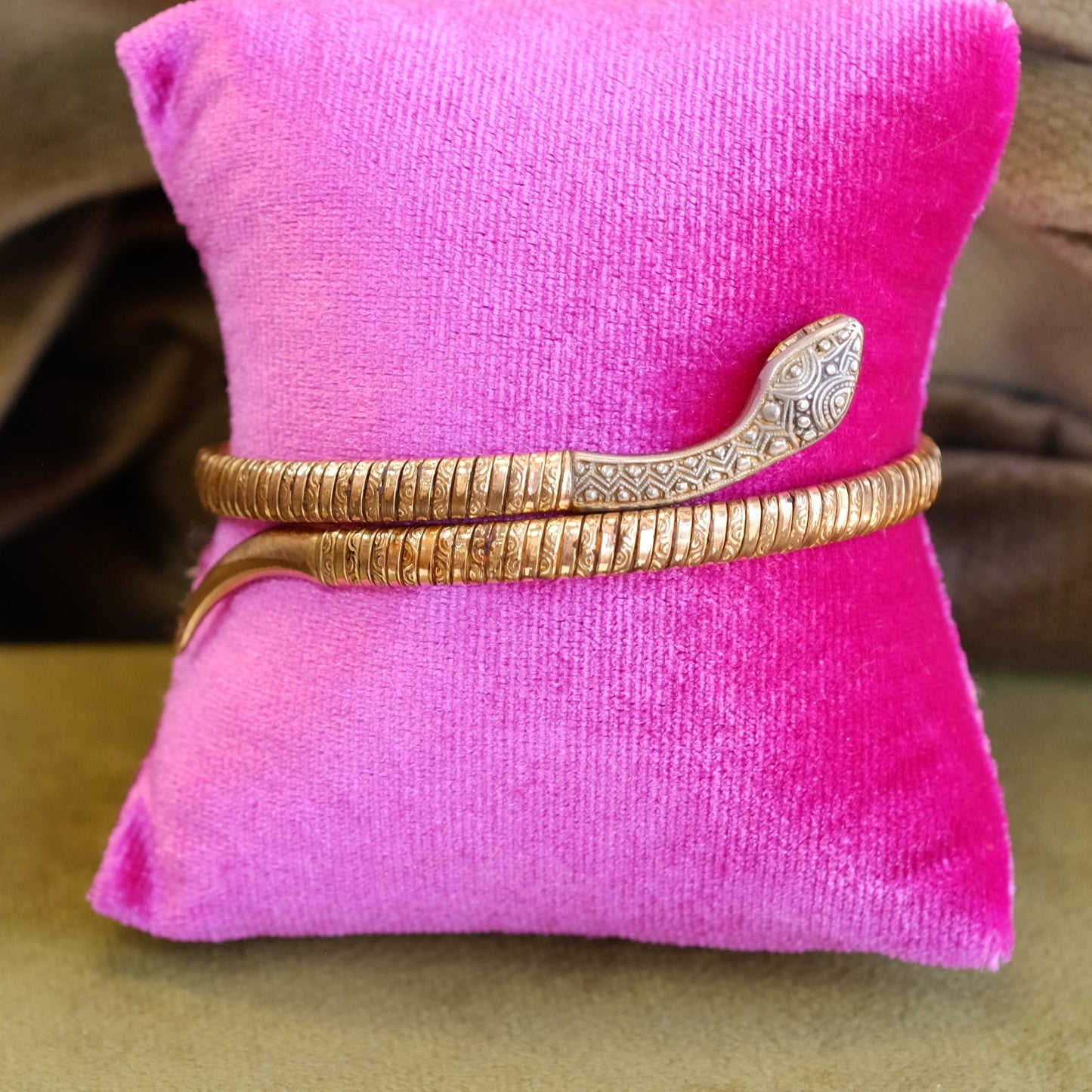 Antique Snake cuff bracelet