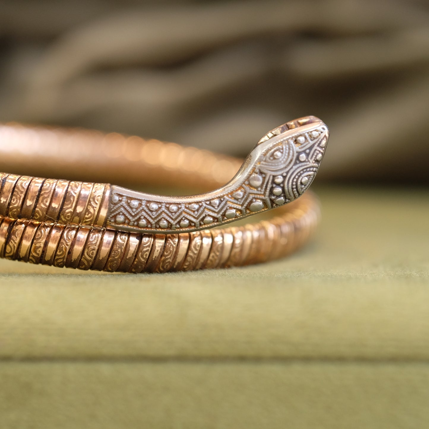 Antique Snake cuff bracelet