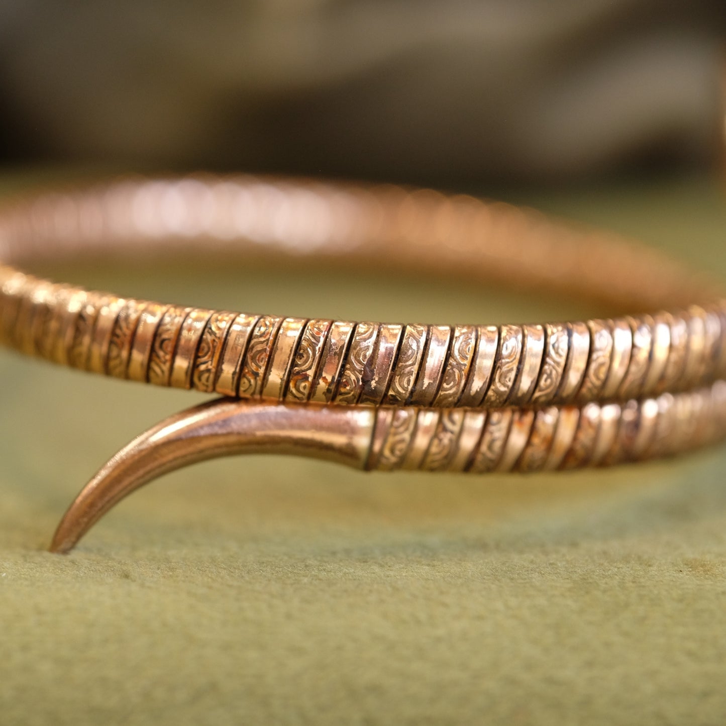 Antique Snake cuff bracelet