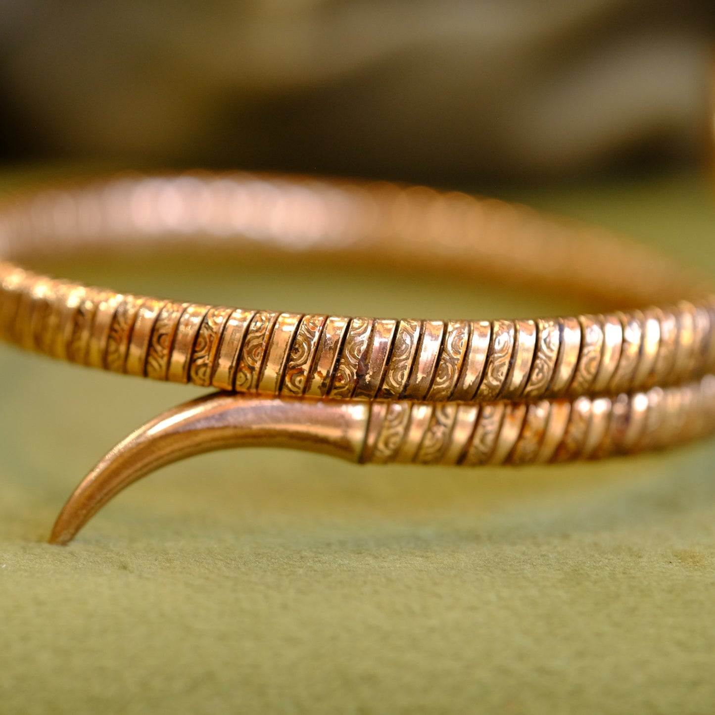 Antique Snake cuff bracelet
