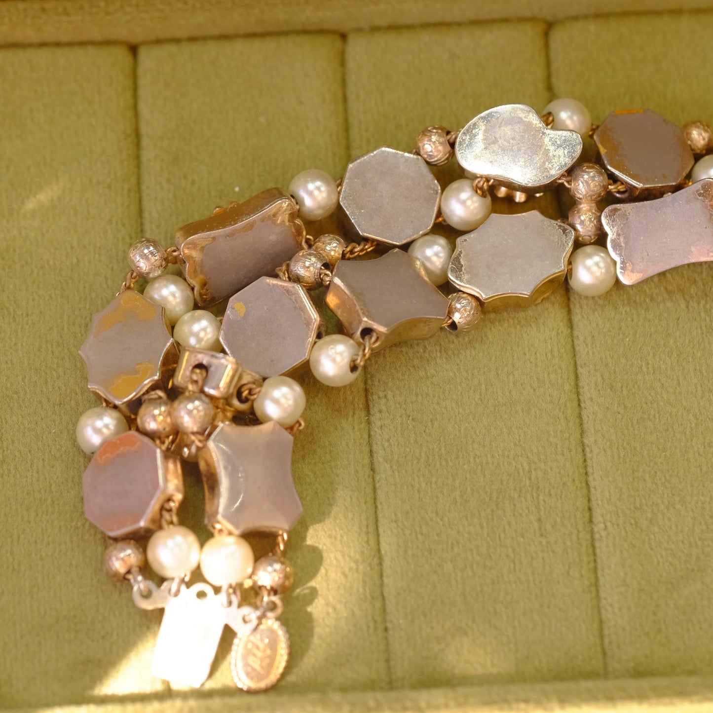 Vintage Double Row Slider Bracelet 1970s