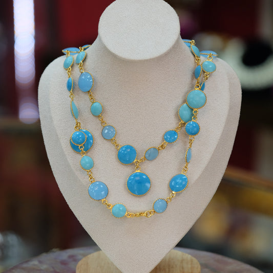 Francoise Montague French Blue Glass Sotuar