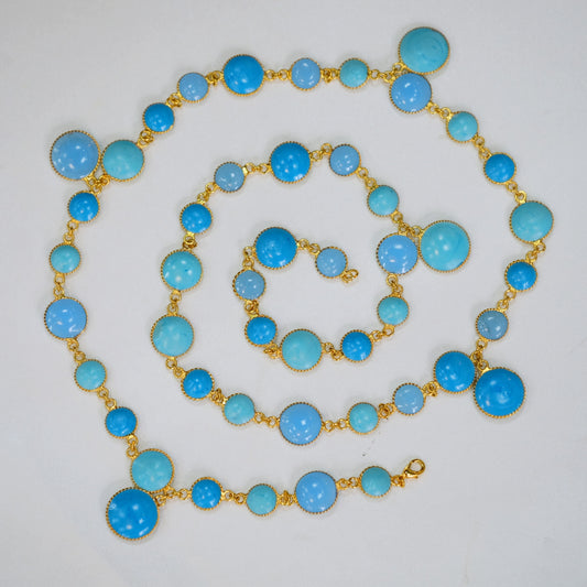 Francoise Montague French Blue Glass Sotuar