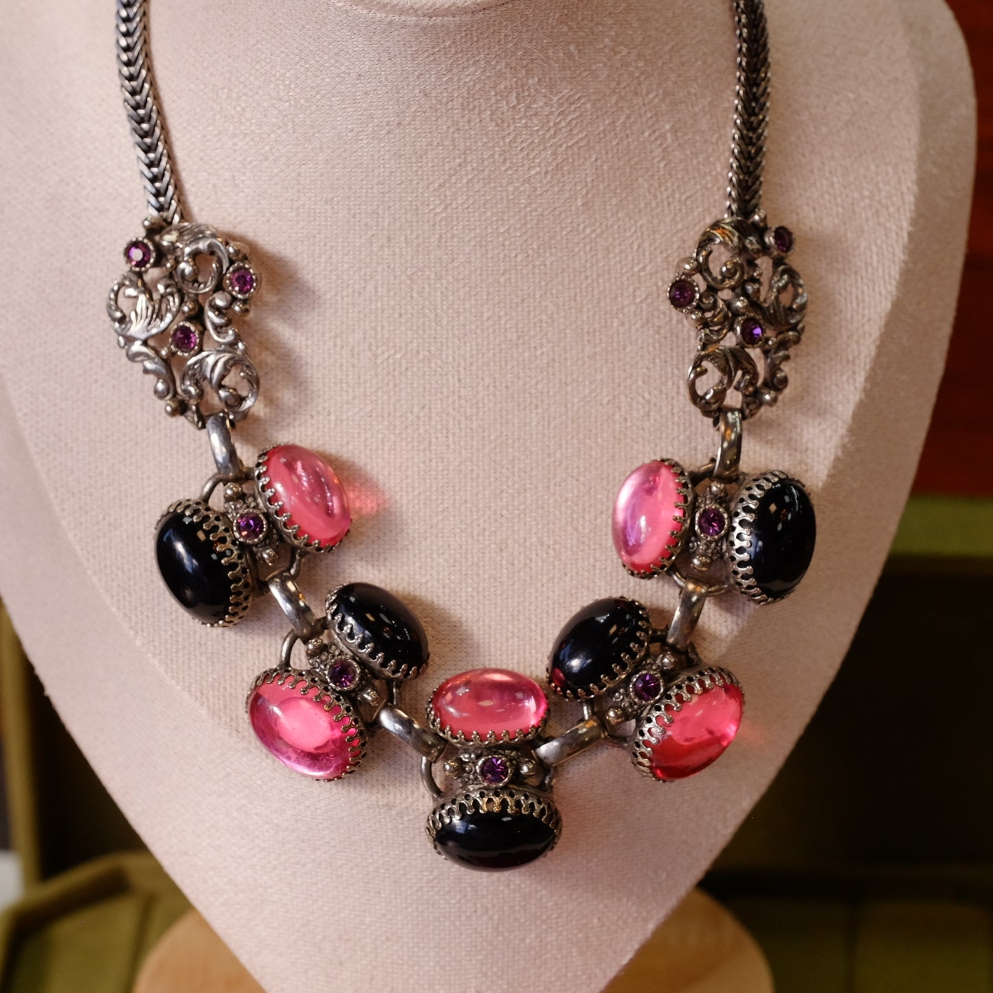 Vintage Selro Necklace, Bracelet and Earrings set 1960s