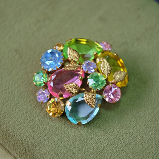 Vintage Spring Color Brooch 1960s