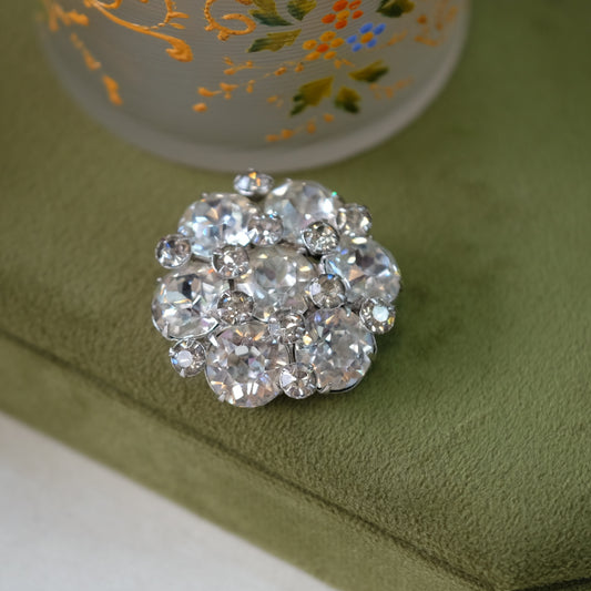 Kramer of New York Small Rhinestone Flower Pin