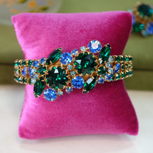 Vintage Selro Bright Green Blue Set 1950s