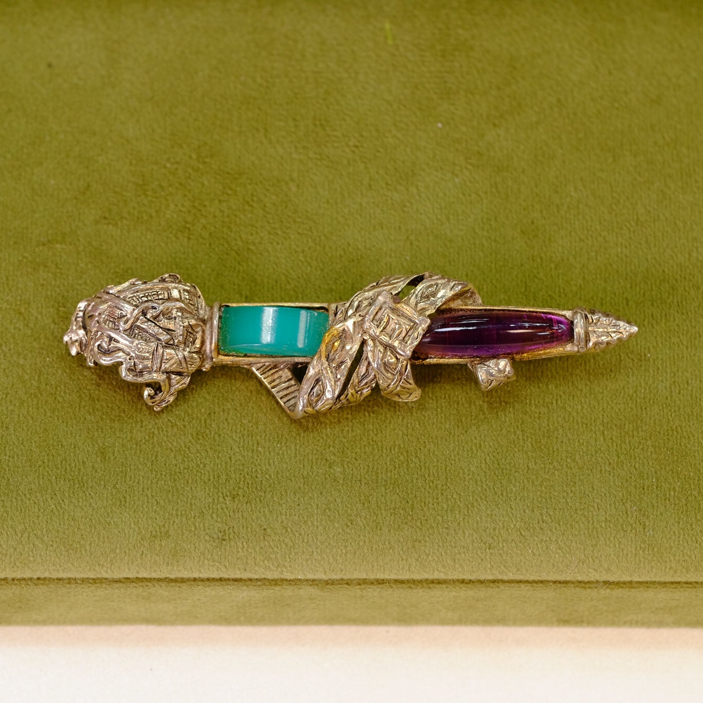 Vintage Celtic Sword Brooch 1980s