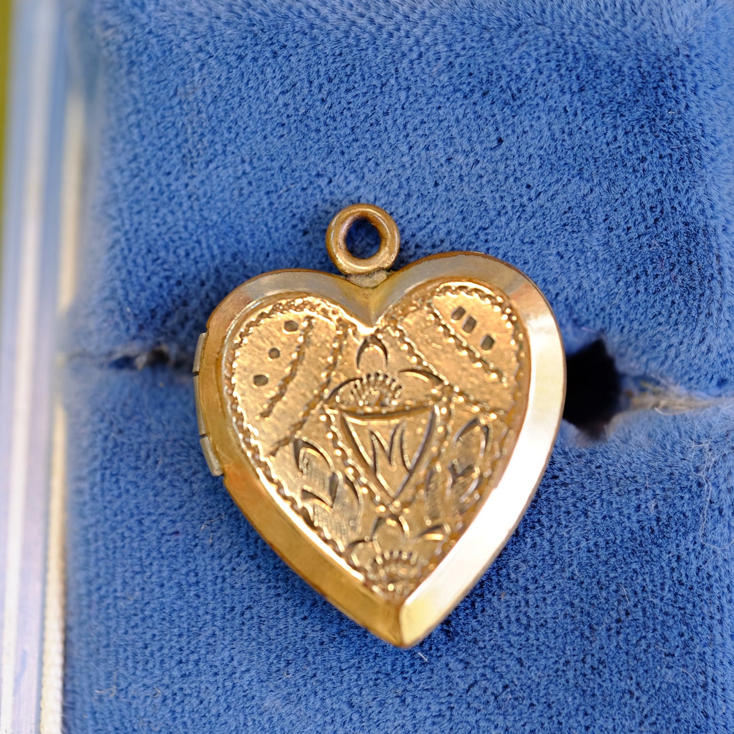 Heart Locket with Etchings