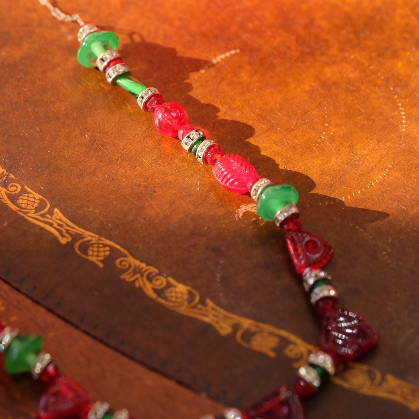 Vintage Czech Glass Necklace 1920s