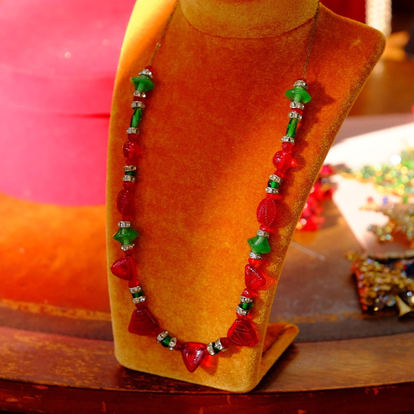 Vintage Czech Glass Necklace 1920s