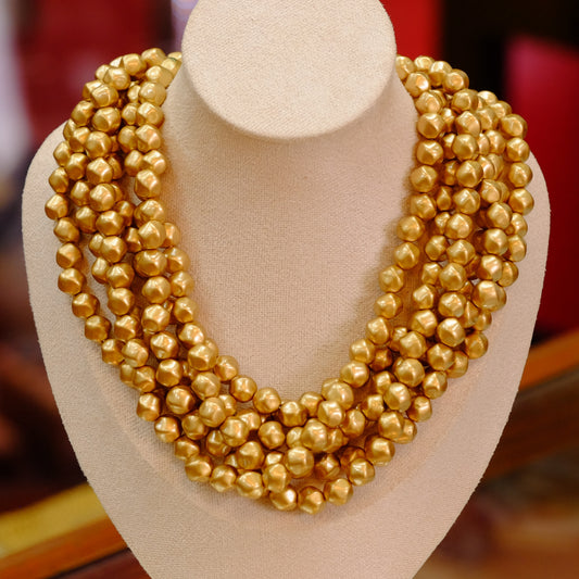 Multi Row Carolee Vintage Necklace 1980s