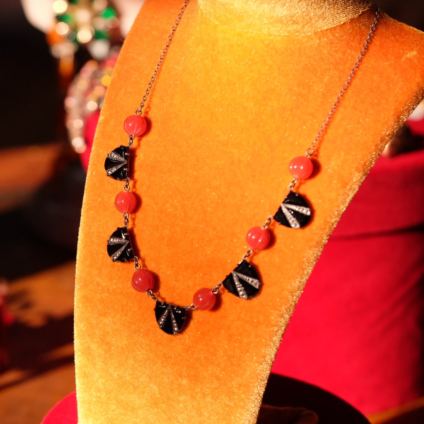 Vintage Czech Art Deco Signed Necklace 1920s