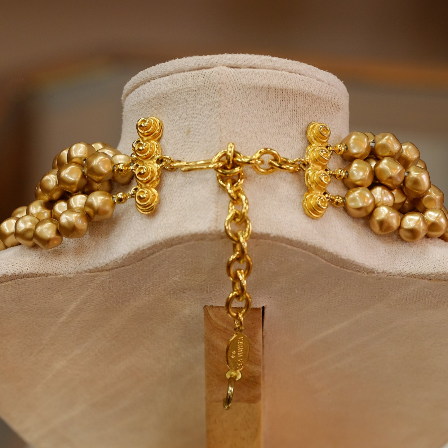 Multi Row Carolee Vintage Necklace 1980s