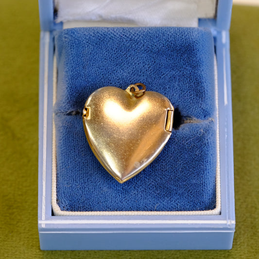 Heart Locket with Etched Flowers & Heart