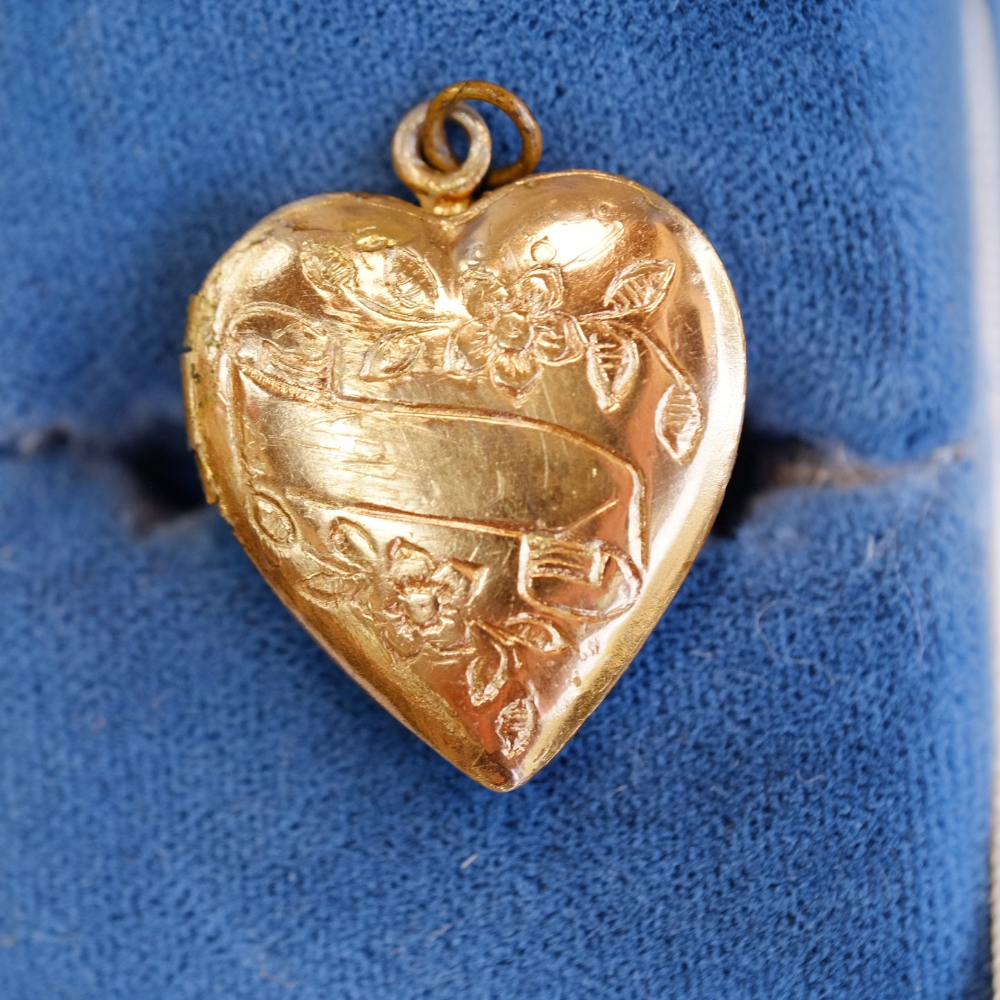 Gold Filled Heart Locket with Plaque