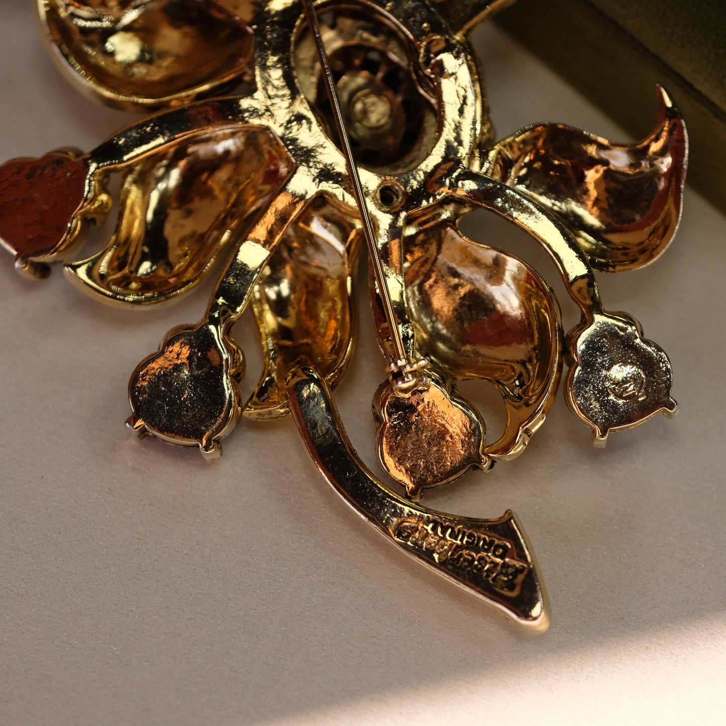 Eisenberg Original Giant Flower Brooch Book Piece 1940s