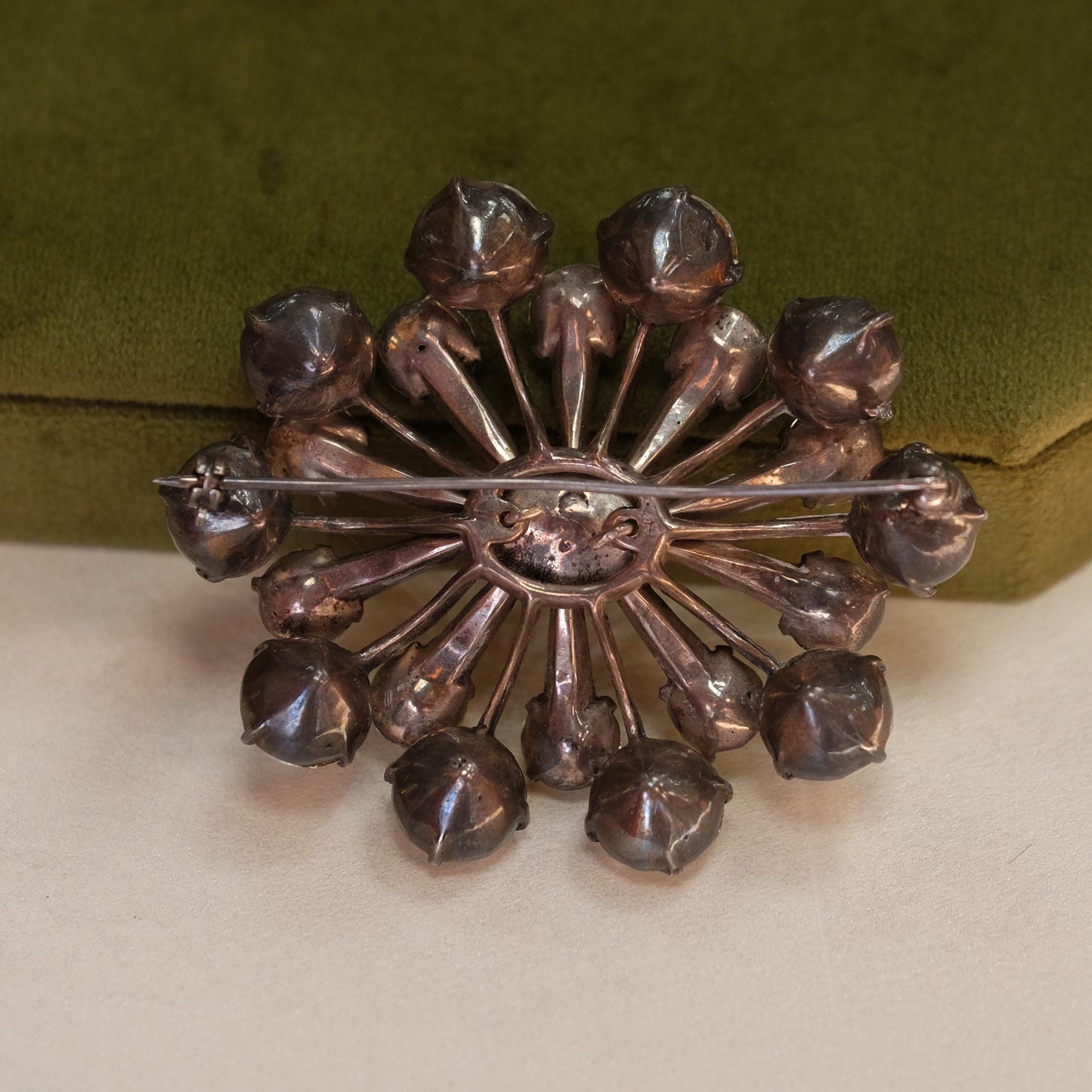 Eisenberg Sterling Oval Brooch 1940s