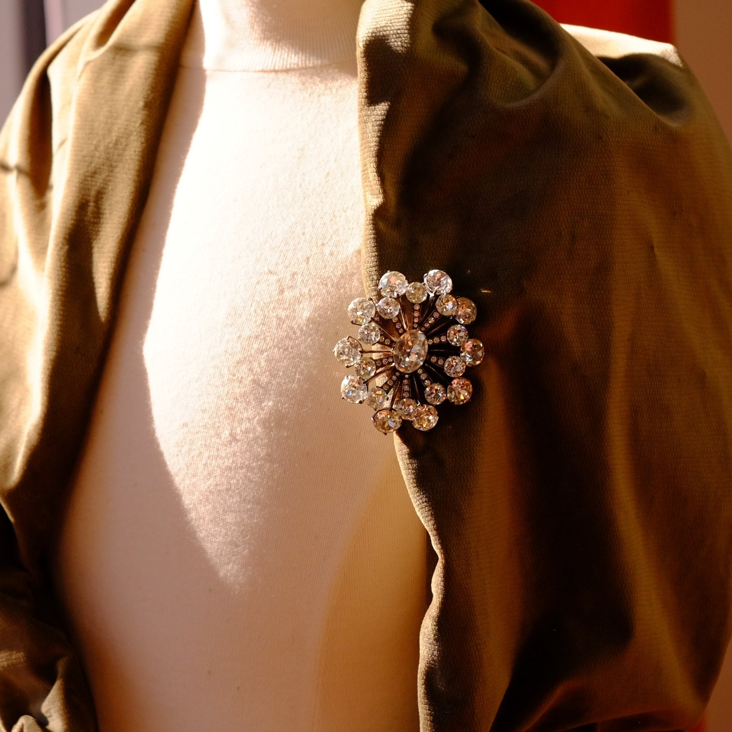 Eisenberg Sterling Oval Brooch 1940s