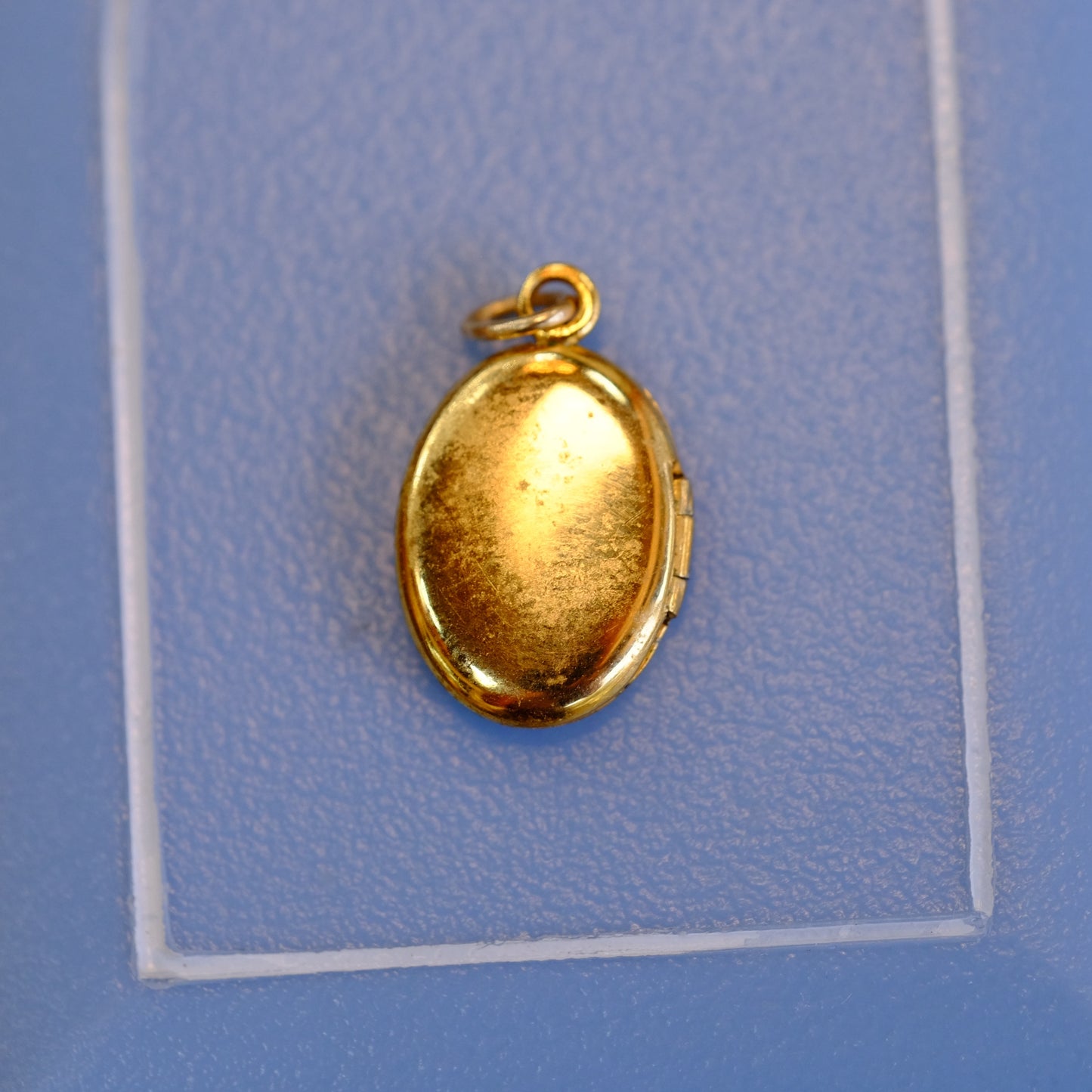 12k Gold Filled Locket with Diamond Flake