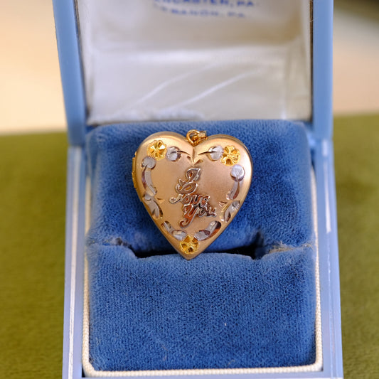 Gold Filled "I love you" Locket