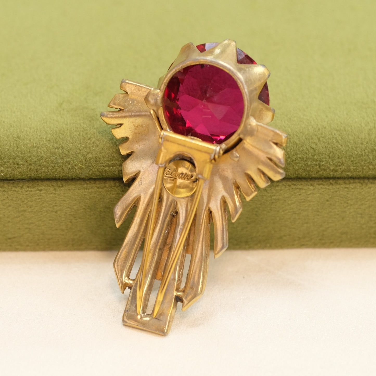 Calvaire Sterling Fur Clip 1940s