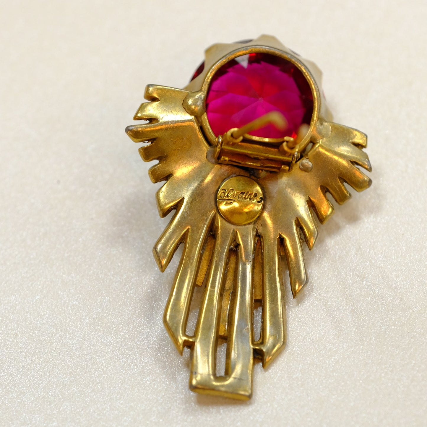 Calvaire Sterling Fur Clip 1940s