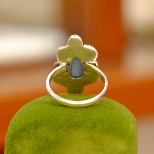 Vintage Silver Larimar Ring
