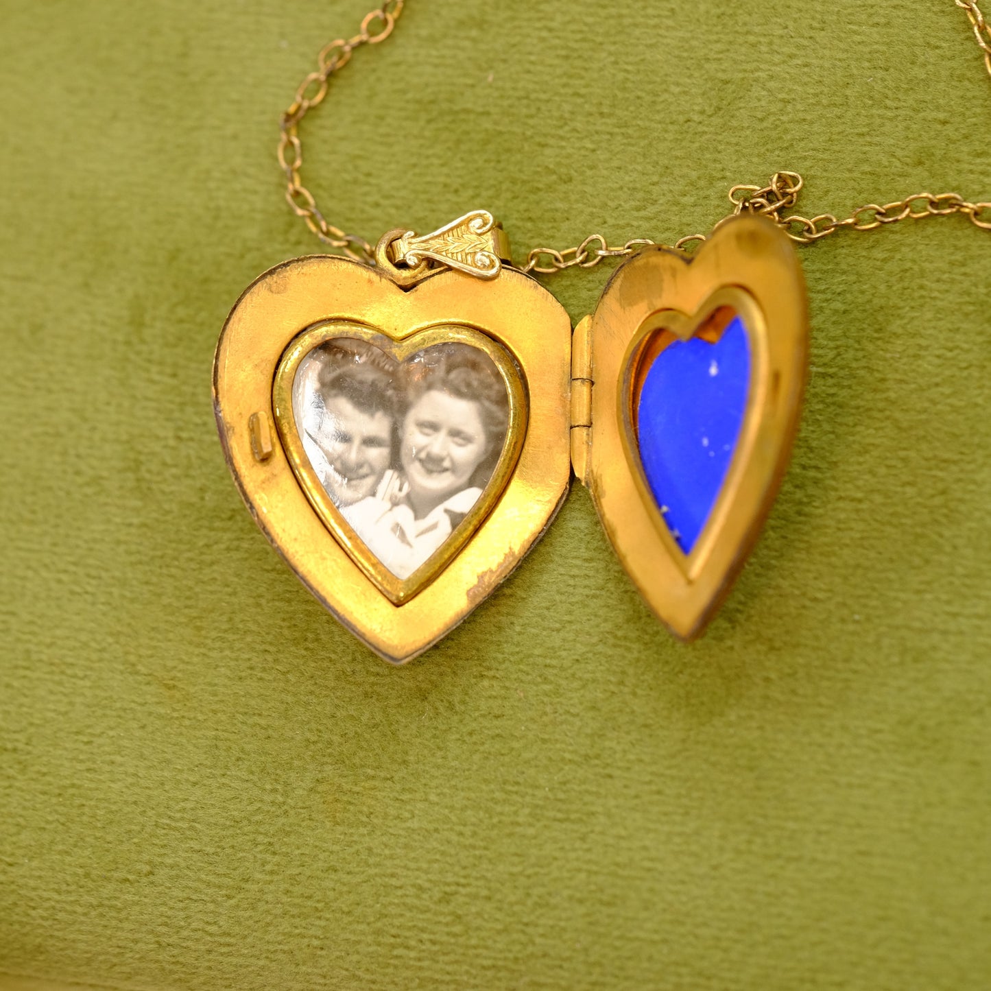Large Gold Filled Heart Locket on Chain