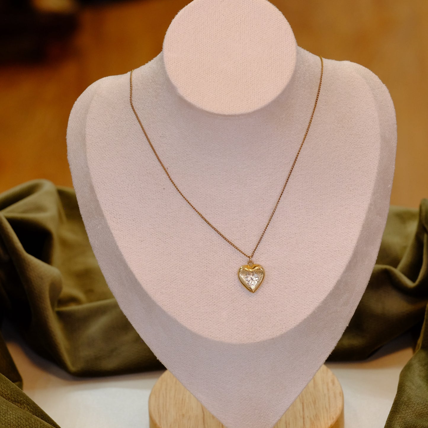 Gold Filled Heart Pendant on Chain