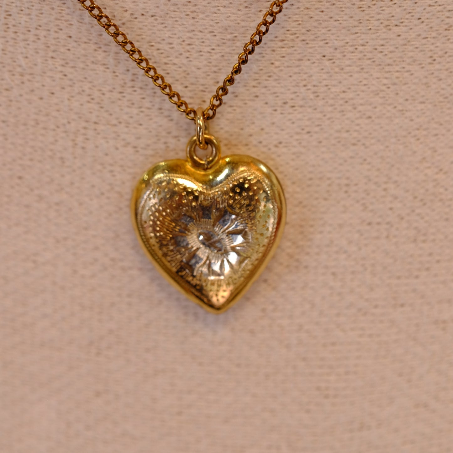 Gold Filled Heart Pendant on Chain