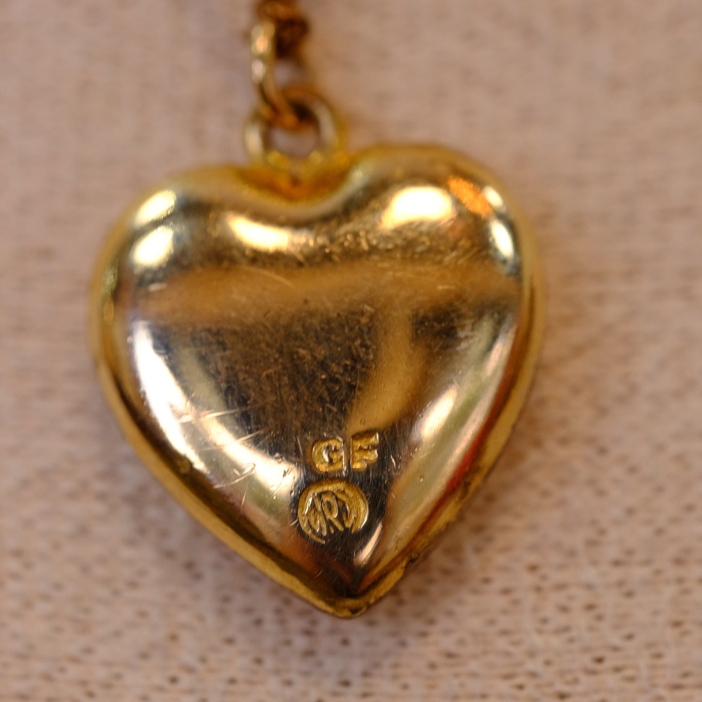 Gold Filled Heart Pendant on Chain